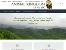Tablet Screenshot of animalkingdomva.com